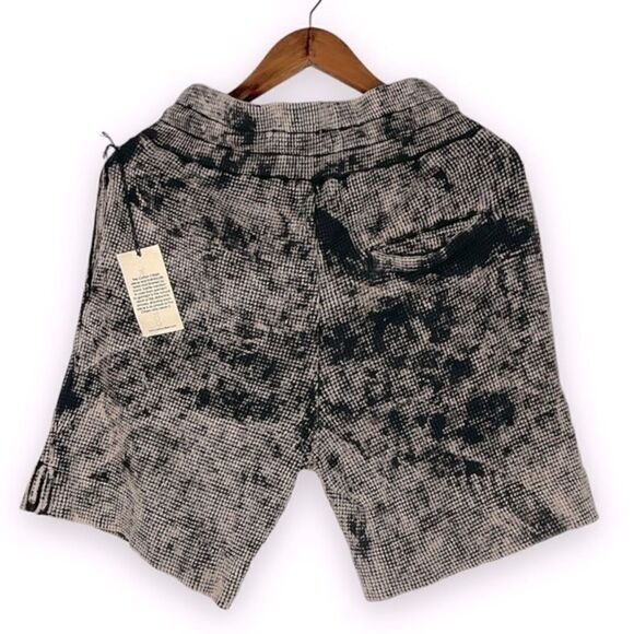 NWT Cotton Citizen Black Acid Washed Waffle Knit Pull On Shorts Small - Picture 5 of 11